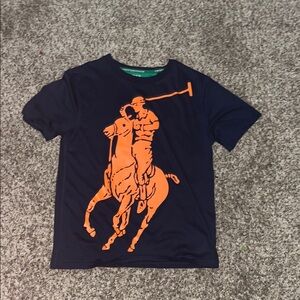 Polo by Ralph Lauren Blue and Orange Short Sleeve Tee